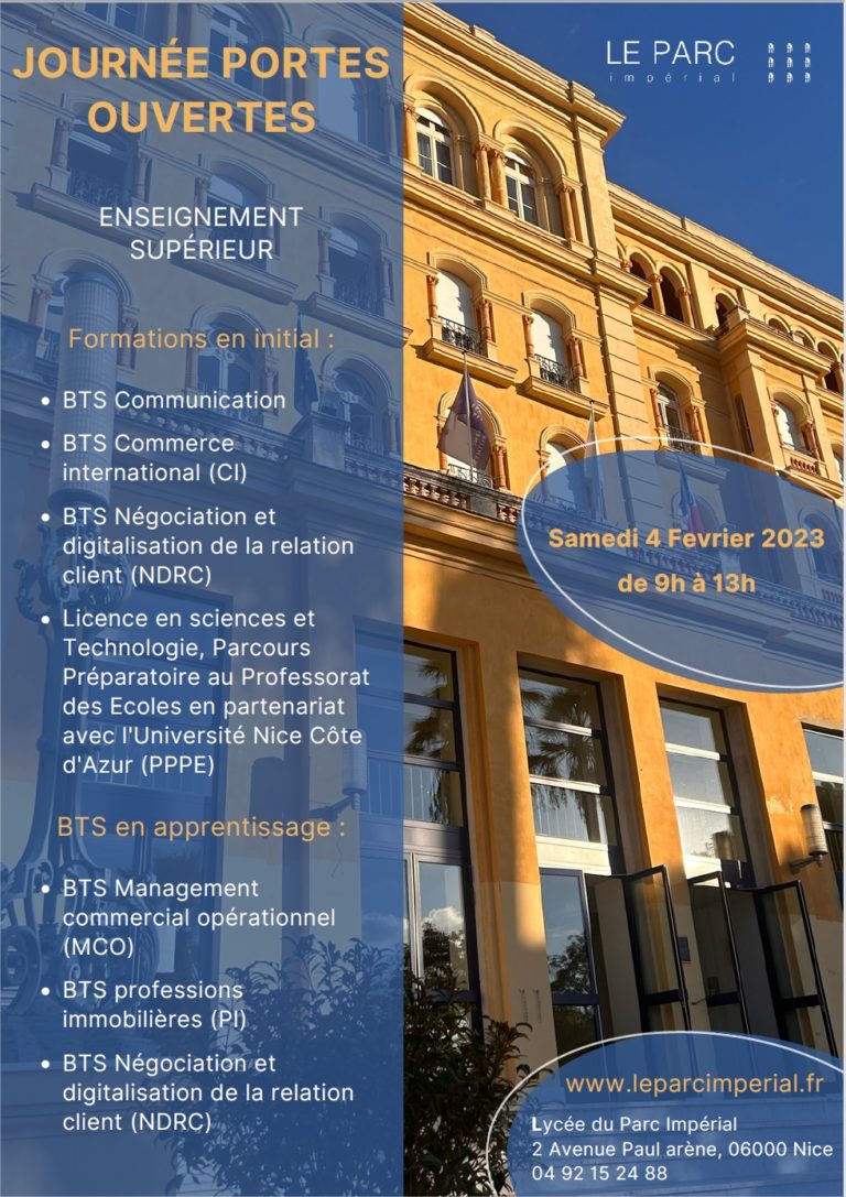 Enseignement supérieur Portes Ouvertes 2023 >“></p>
<p>Enseignement supérieur Portes Ouvertes 2023 > Le Parc Impérial</p>
<p></center></br></p>
<p><center><img decoding=